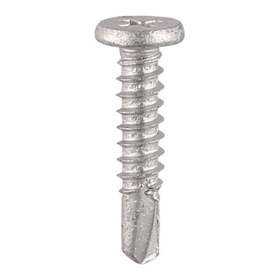 Framing Screws - PH Low Profile Pancake - Metal Construction Sheet Screws - Silver | Self-Drilling Carbon Steel Screws for Metal Panels & Framing