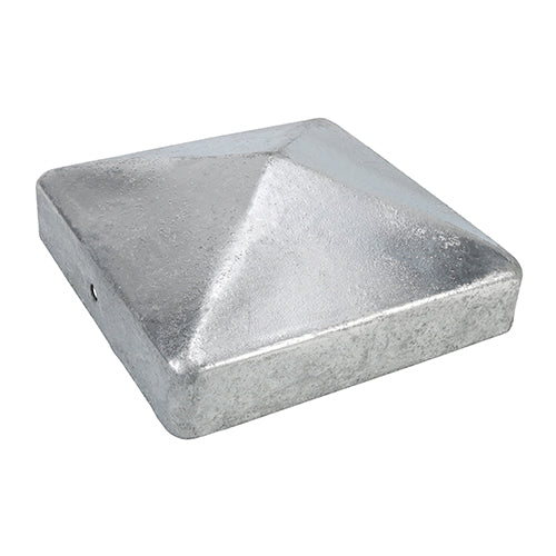 (1 UNIT) Fence Post Cap – Zinc | Decorative Metal Post Top for Garden & Outdoor Fencing Protection