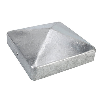 (1 UNIT) Fence Post Cap – Zinc | Decorative Metal Post Top for Garden & Outdoor Fencing Protection