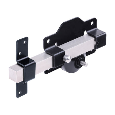 Throw Lock – Single Black Gate Lock with 3 Keys & Fixings – Secure Keyed Access for Garden & Side Gates