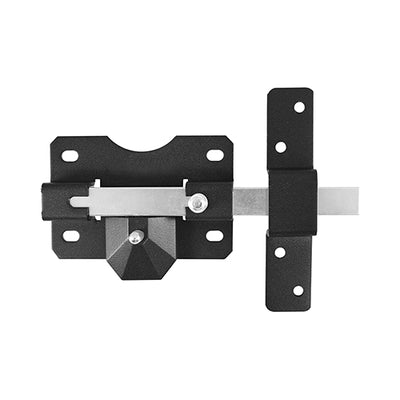 Throw Lock – Single Black Gate Lock with 3 Keys & Fixings – Secure Keyed Access for Garden & Side Gates