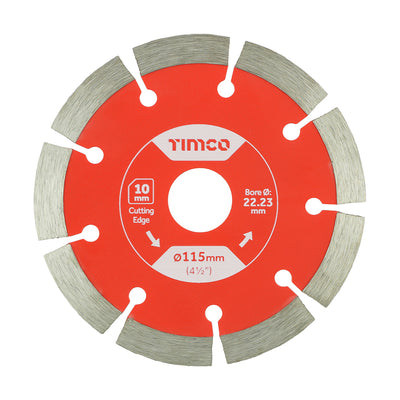 General Purpose Diamond Blade – Segmented Sintered Cutting Blade for Bricks, Paving & Concrete