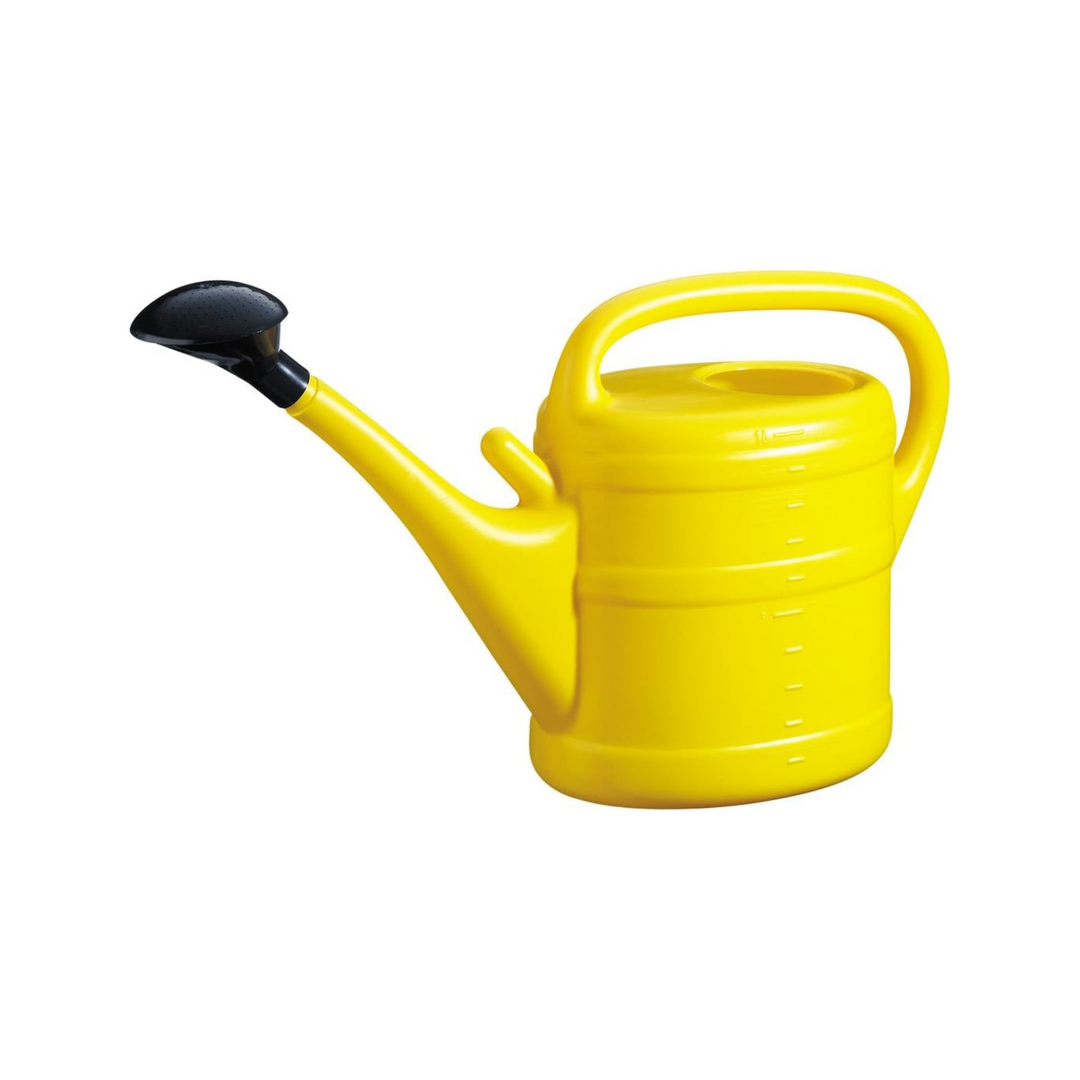 10L Watering Can - Yellow - Detachable Rain Sprinkler