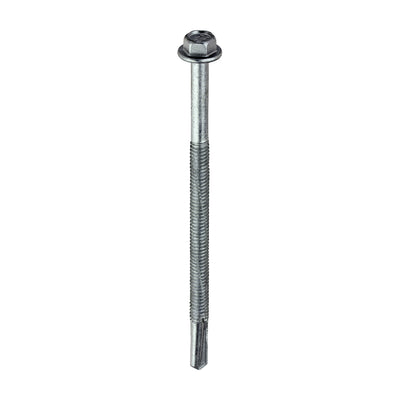 Metal Construction Heavy Section Screws - Hex Self-Drilling Exterior Silver Organic