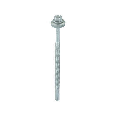 TIMCO Metal Construction Heavy Section Screws - Hex Self-Drilling Exterior Silver Organic