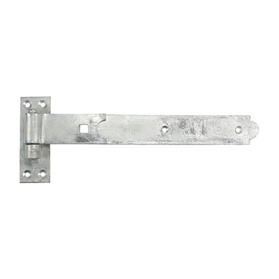1x Pair - Straight Band & Hook On Plates (Pack of 1) – Hot Dipped Galvanized Heavy Duty Gate Fittings | TIMCO Carbon Steel Hardware for Wooden Gates & Doors
