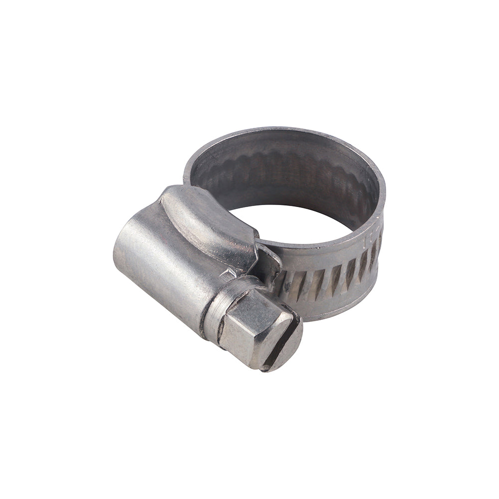 7mm A/F Stainless Steel Hose Clips | Grade 304 Worm Drive Pipe Clamps | Adjustable Jubilee Type Fasteners for Automotive & Marine Use
