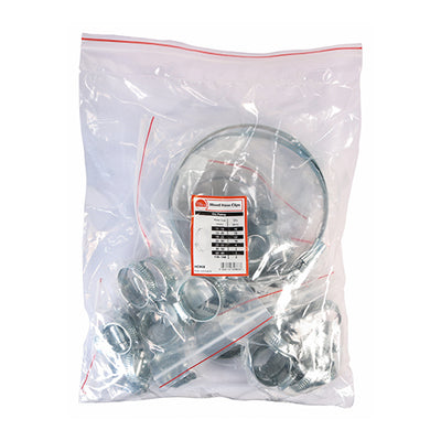11–140mm Assorted Zinc Hose Clips Set – Worm Drive Carbon Steel Clamps for Plumbing & Automotive Use (BAG OF 50)