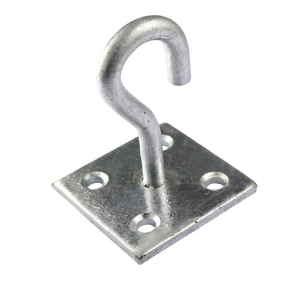 Hook on Plate - Hot Dipped Galvanized | Heavy Duty Gate & Shed Hook