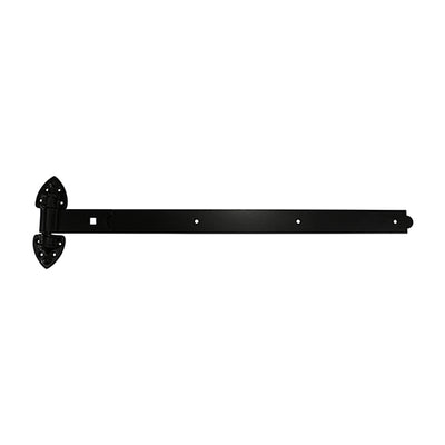 Pair of Heavy Reversible Hinges - Black - Flush Mounted Heavy Duty Gate & Door Hardware