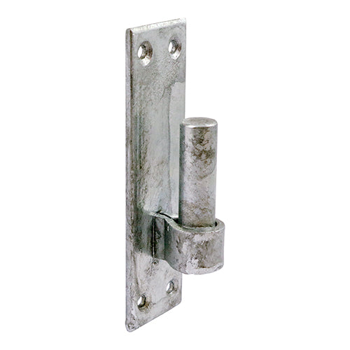 [1x Pair] Hot-Dipped Galvanized Hook-On Rectangular Plate | Carbon Steel, 8-Hole, Includes CSK Screws