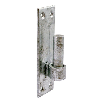 [1x Pair] Hot-Dipped Galvanized Hook-On Rectangular Plate | Carbon Steel, 8-Hole, Includes CSK Screws