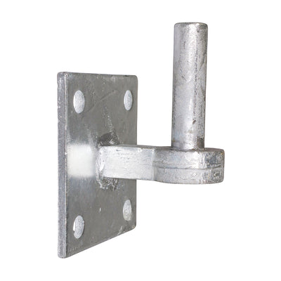 19mm Hook on Square Plate – 100 x 100mm Hot Dipped Galvanised Carbon Steel Gate Fitting (1 UNIT)