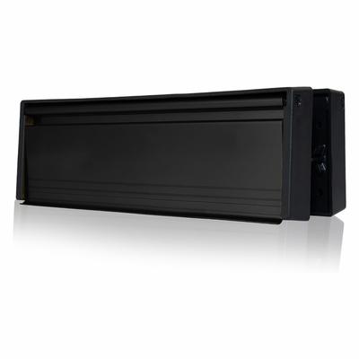 (Black) 12 Inch Framemaster Door Letterbox