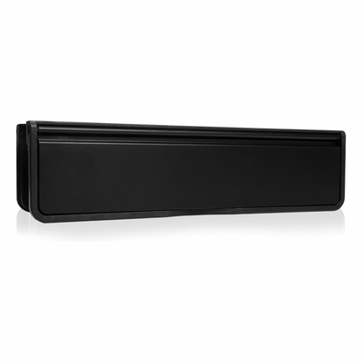 (Black) 12 Inch Doormaster Door Letterbox