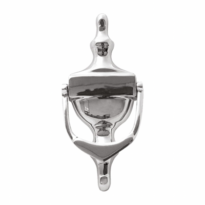 (Polished Chrome) Door Knocker 6" Victorian Urn Door Knocker With Universal Fixings