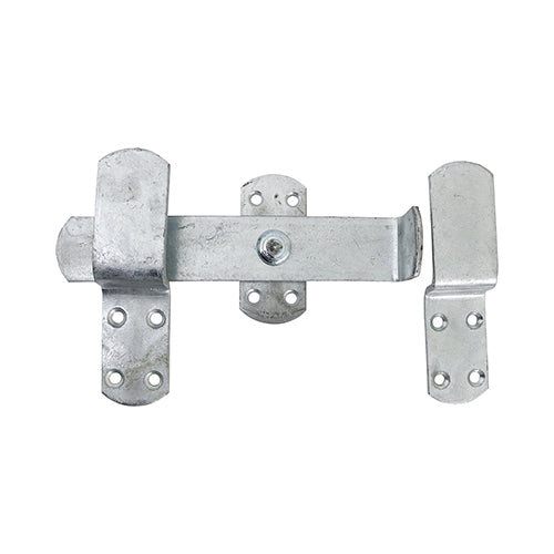 240 mm - Kick Over Stable Latch – Galvanized | TIMCO Hands-Free Gate Latch - Pack of 1 (KOSLG)