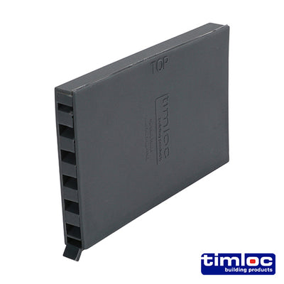 65 x 10 x 100mm Timloc Cavity Wall Weep Vent – Blue/Black – For External Wall Drainage and Cavity Ventilation (BOX OF 50)