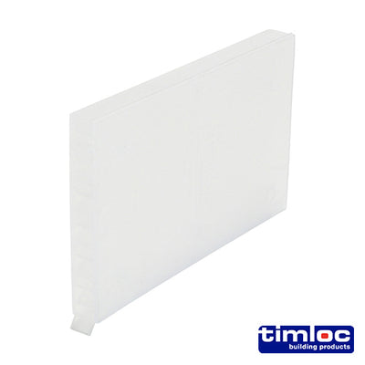 65 x 10 x 100mm Timloc Cavity Wall Weep Vent – Clear – For Brickwork Drainage and Cavity Wall Ventilation (BOX OF 50)