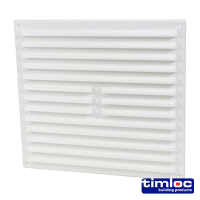 166 x 85mm Timloc Internal Hit & Miss Mini Louvre Grille Vent – White Plastic Adjustable Air Vent (BAG OF 1)
