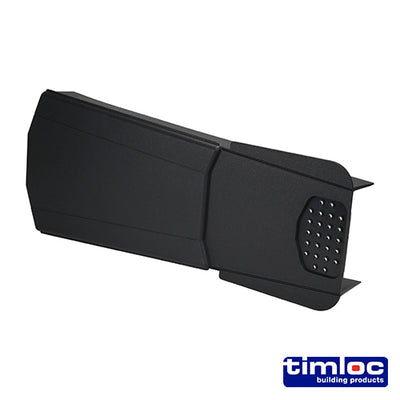 (BOX OF 20) Black Ambi-Verge Universal Dry Fix Verge System – Plastic Roof Tile Edge Solution