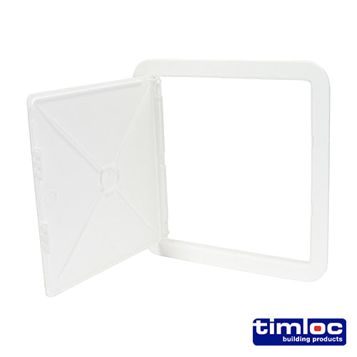 Timloc Plastic Access Panel – Hinged – White – For Walls & Ceilings
