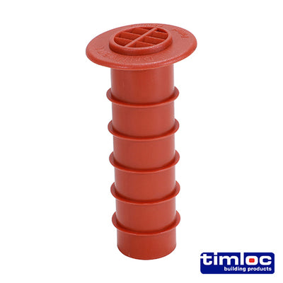 80mm Timloc Terracotta Cavity Wall Drill Vent – Plastic Wall Ventilator & Drainage Weep Outlet (BOX OF 50)