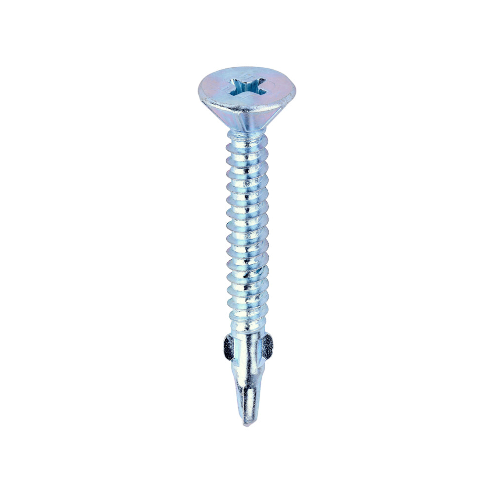 Metal Construction Timber to Light Section Screws – Countersunk Wing-Tip Self-Drilling Zinc
