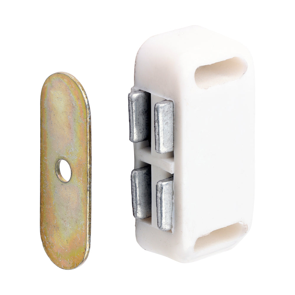 4kg Capacity Magnetic Catches – White Cupboard & Cabinet Door Closures