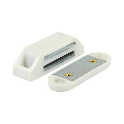 6kg Capacity Magnetic Catches – White Cupboard & Cabinet Door Closure