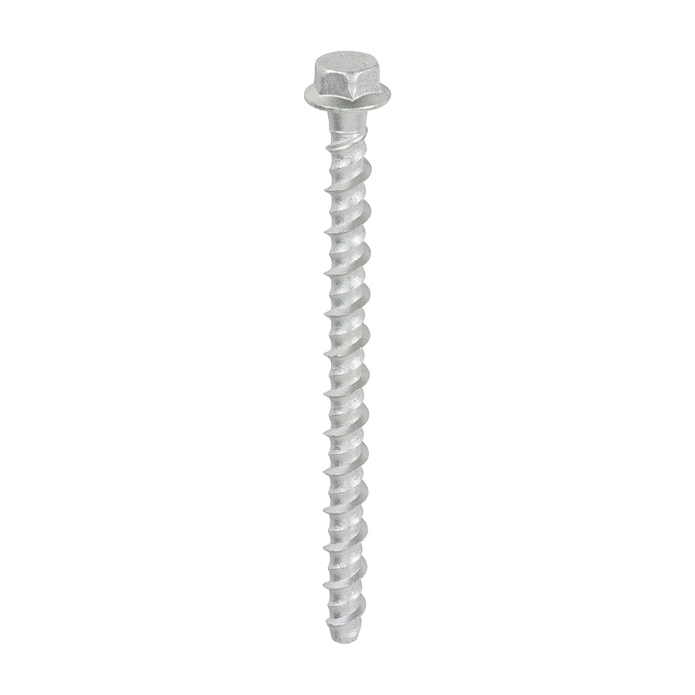 Masonry Bolts - Hex Flange Exterior Silver for Heavy Duty Concrete & Brick Fixings