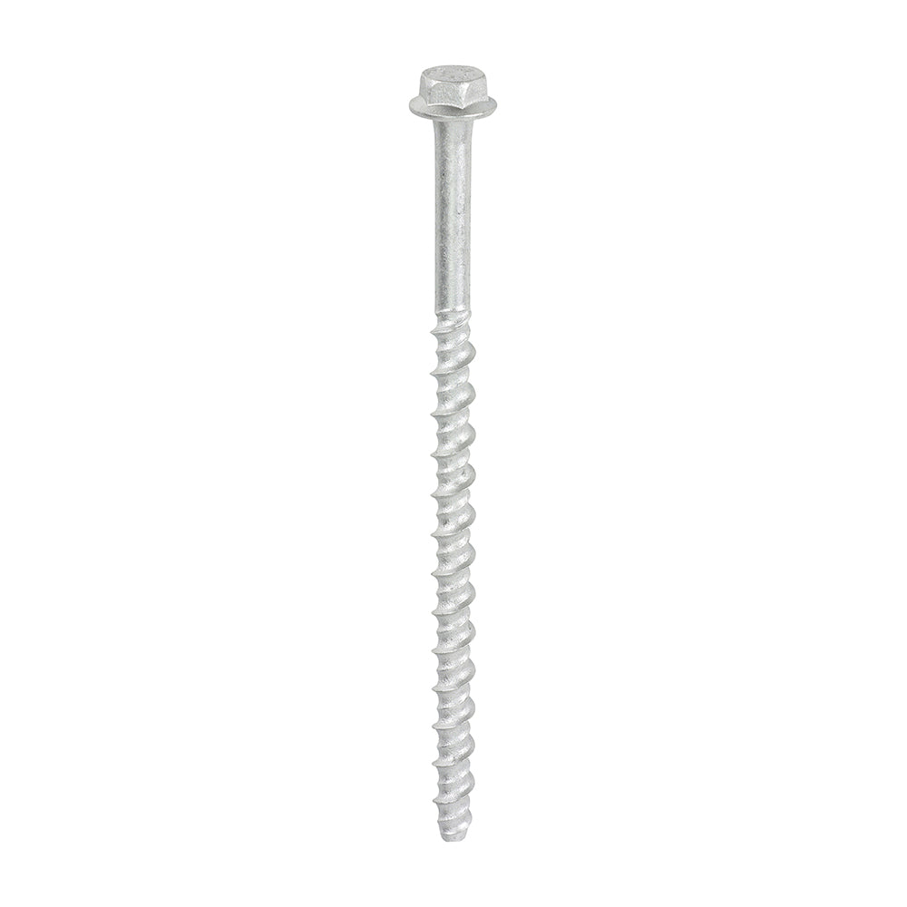 Masonry Bolts - Hex Flange Exterior Silver for Heavy Duty Concrete & Brick Fixings