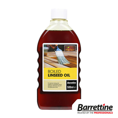 500ml Boiled Linseed Oil | Quick Drying Wood Treatment | Low VOC Interior & Exterior Timber Finish