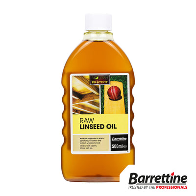 500ml Raw Linseed Oil | Natural Wood Treatment & Sealer | Highly Water Resistant Matt Finish