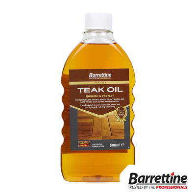 500ml Teak Oil Wood Treatment | Outdoor Garden Furniture Oil | Natural Water Resistant Finish