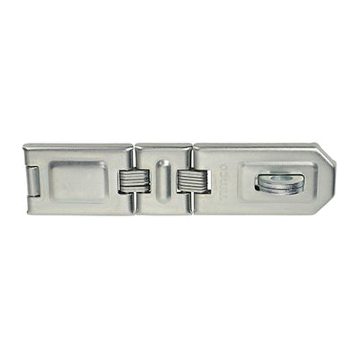 200mm Double Hinged Hasp & Staple – Zinc Plated Flexible Locking Latch for Gates, Doors & Sheds (PACK OF 1)