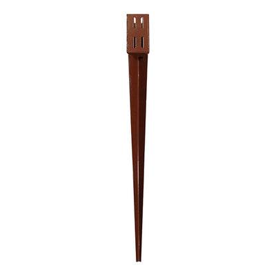 Drive In Post Spike Quick Fit Oxide Red – Fence Post Support Ground Spike for Garden & Landscaping – Pack of 1