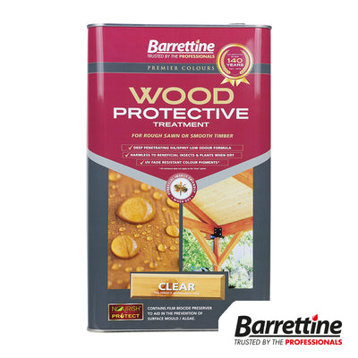 5L Wood Protective Treatment Clear | Deep Penetrating Oil Sealer | Sheds & Fences Timber Protector