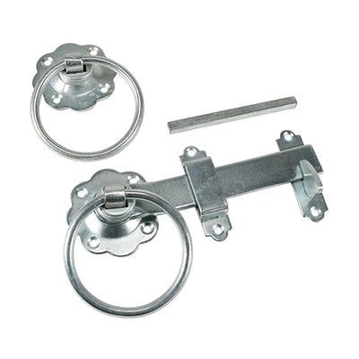 6″ Ring Gate Latch | Zinc-Plated Garden Gate Hardware - Pack of 1  (RGL6ZB)