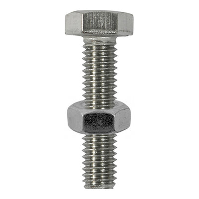 Stainless Steel Set Screws & Hex Nuts - Corrosion Resistant Pack
