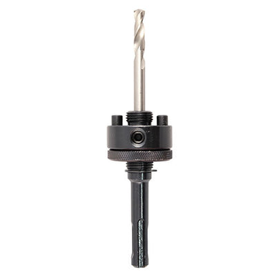 32-210mm - Holesaw Arbor – SDS Plus Shank (Pack of 1) | 5/8-18 Thread, Fits 32–210 mm Hole Saws, Includes Pilot Drill - (SDSA2)
