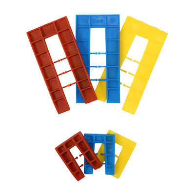 Assorted Horseshoe Shims 1.0mm, 3.0mm, 5.0mm & 6.0mm – Polypropylene Levelling Pack for Stud Work, Door & Window Frames (BAG OF 100)