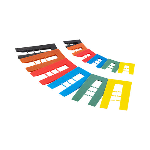 1.0–6.0mm TIMCO Assorted Horseshoe Shims – Plastic Levelling Shims for Door, Window & Dry Lining