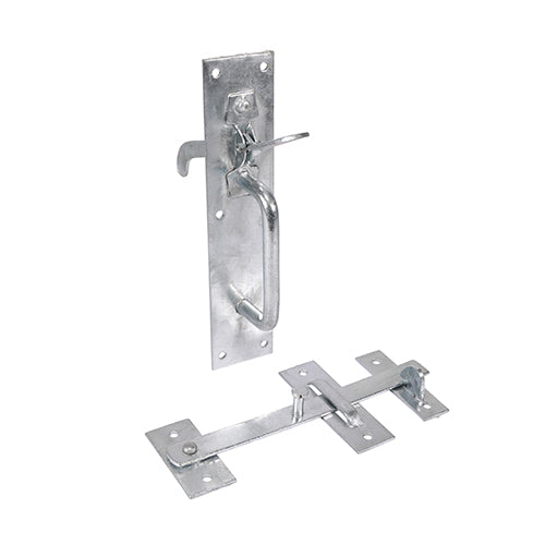 205 x 45 mm Suffolk Latch – Galvanized (Pack of 1) | Traditional Gate Latch with Zinc-Coated Finish