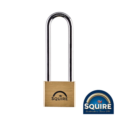 40mm Premium Brass Lion Padlock | 4" Long Shackle | Double Locking Security Lock