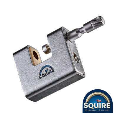 11mm Shackle Armoured Brass Block Lock | Hardened Steel Rotating Shackle | Warehouse Security