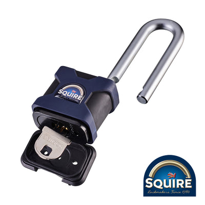 2.5 Inch Long Shackle Stronghold Padlock | Hardened Boron Steel | Extreme Corrosion Resistance