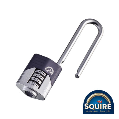 2.5 Inch Long Shackle Vulcan Combination Padlock | Boron Steel Recodable Lock | 100K Codes