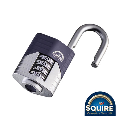Open Shackle Vulcan Combination Padlock | Hardened Boron Steel | 100,000 Codes
