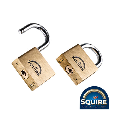 Solid Brass Lion Padlock Keyed Alike | Hardened Shackle Double Locking Security